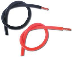 Photo CABLE SILICONE AWG16 (1.32mm²) NOIR+ ROUGE (1M)